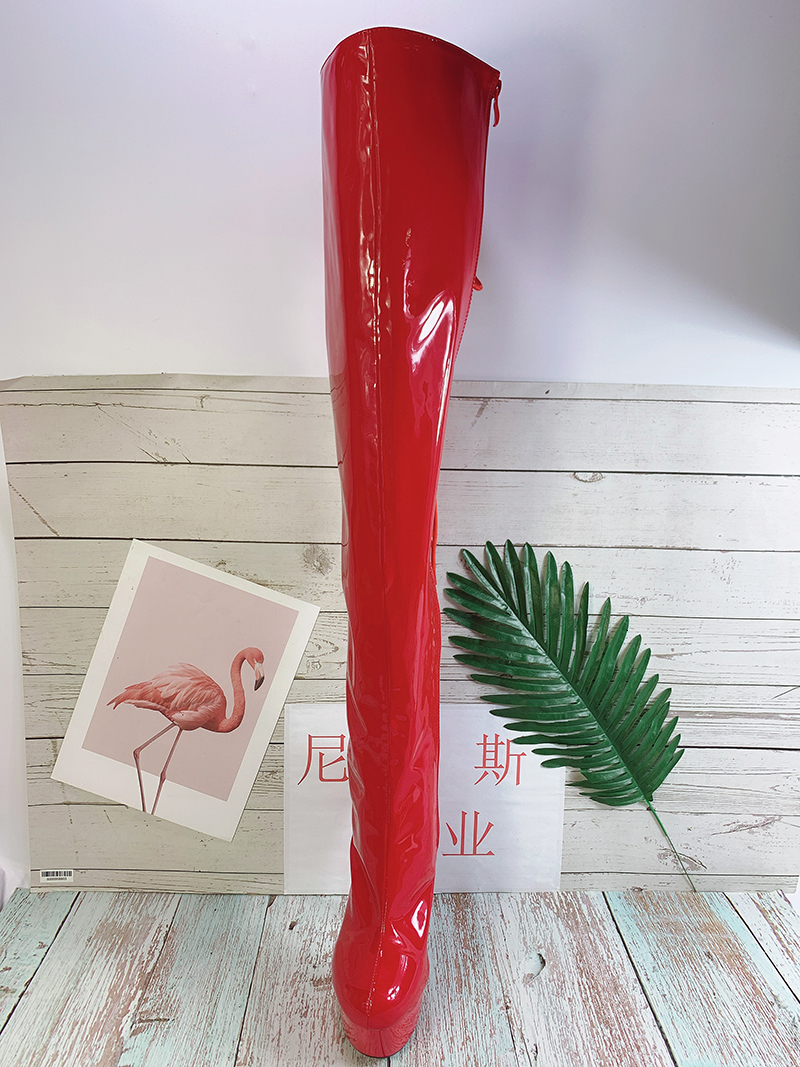 Boots LAIJIANJINXIA Night Club Party Queen Over The Knee High Heel Sexy Plus Size Thin Shoes A034 230915