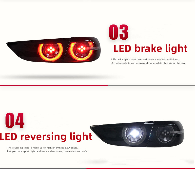 Car Styling Taillight for Mazda 3 Assembly 20 20 Axela Retrofitting High Configuration LED Running Streamer Turn Signal