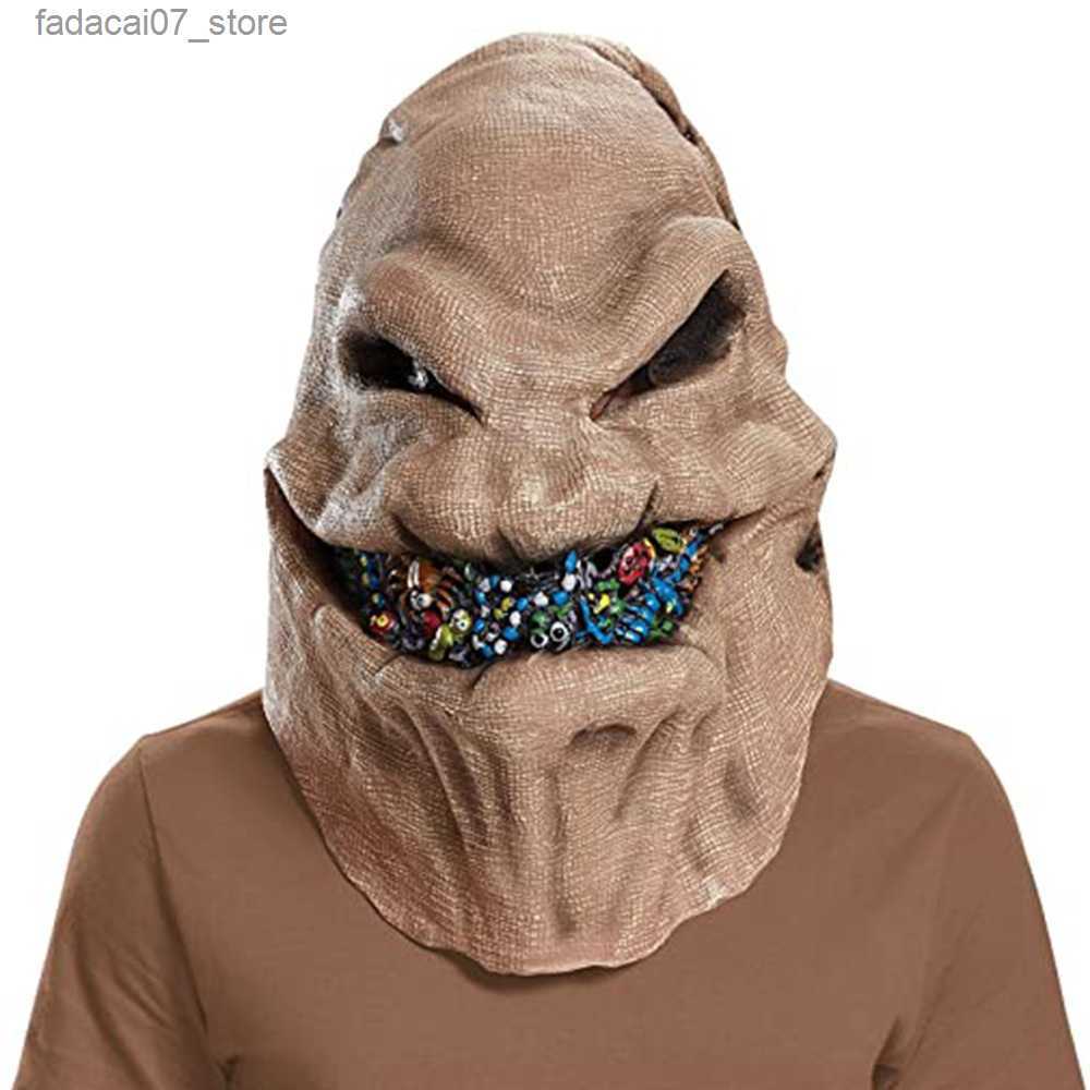 Other Event Party Supplies The Nightmare Before Christmas Oogie Boogie Cosplay Mask Costume Latex Helmet Halloween Party Carnival Props Q230919