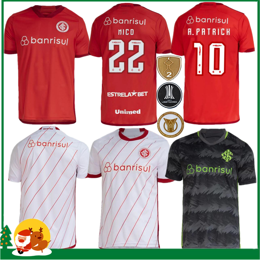 23 24 BRAZILS Internacional home soccer Jersey 2023 2024 GUERRERO Damiao Silva D Alessandro Men women Football Shirt
