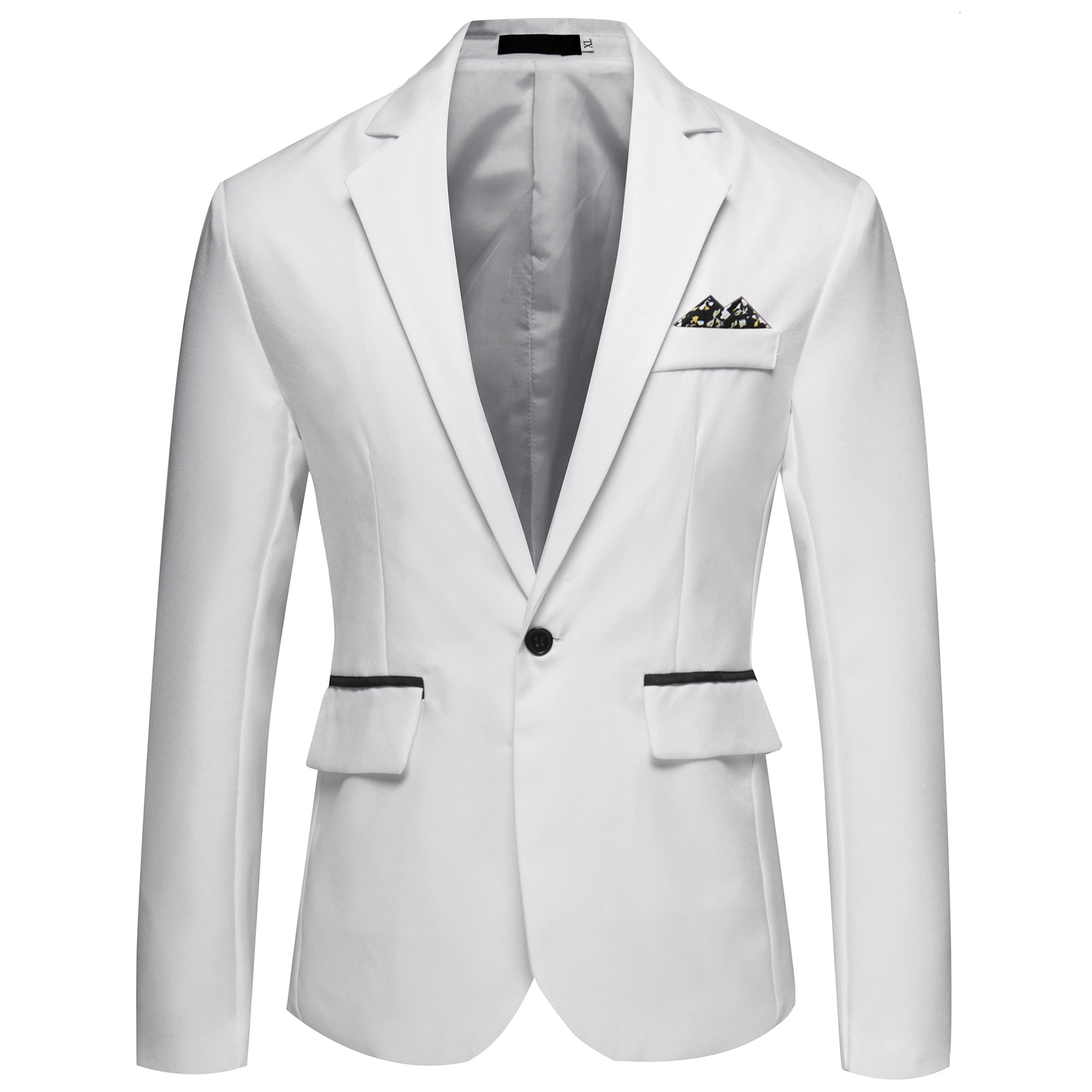 Men's Suits Blazers Men's Fashion Bussiness Blazer Casual Solid Color Wedding Blazer Jacket Slim Fit Suit Jacket 230919