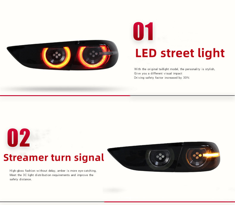 Car Styling Taillight for Mazda 3 Assembly 20 20 Axela Retrofitting High Configuration LED Running Streamer Turn Signal