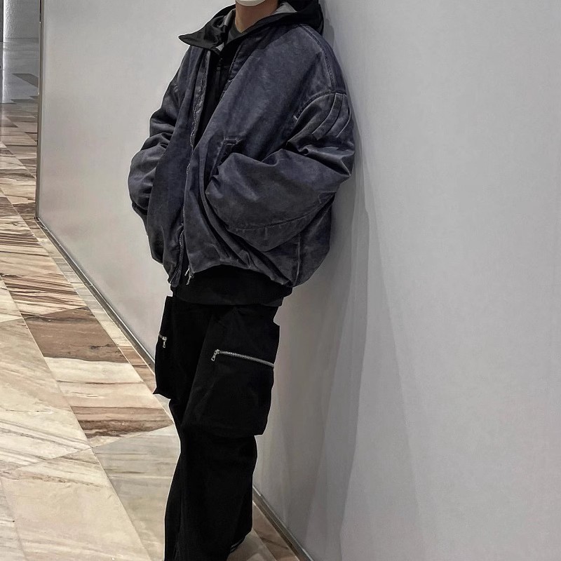 Bale Washed Oversized Straight Leg Pants Loose Men Oversized With Wide Leg Flared Pants Men Loose Causal Pants