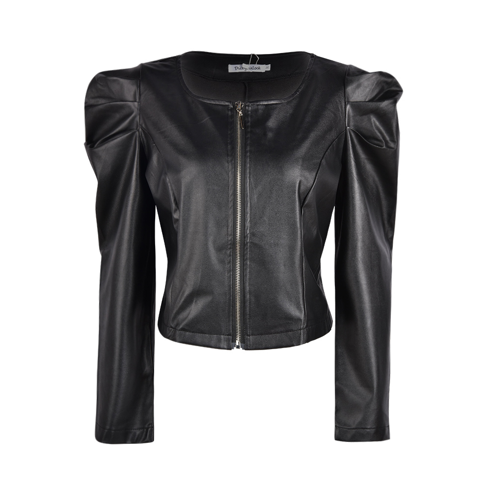Women's Jackets Jacket Women Zipper Short Leather Jackets Coat Autumn Black Outwear Coat Elegant Slim Jacket jaqueta feminina woman jacket 230919