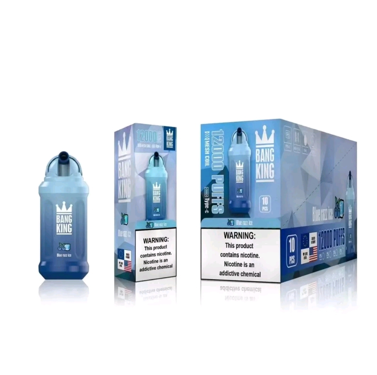 bang 12000 puffs Disposable E cigarettes vape 650mAh Battery 23ml Prefilled Cartridge Stick Vs puff 12000 bang king 6000 12000 tornado 7000 9000