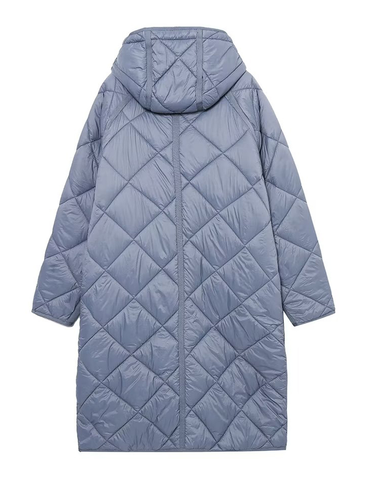 Women's Down Parkas YENKYE Women Vintage Oversize Long Hooded Parkas Autumn Winter Long Sleeve Buttons Pockets Female Warm Coat 230919