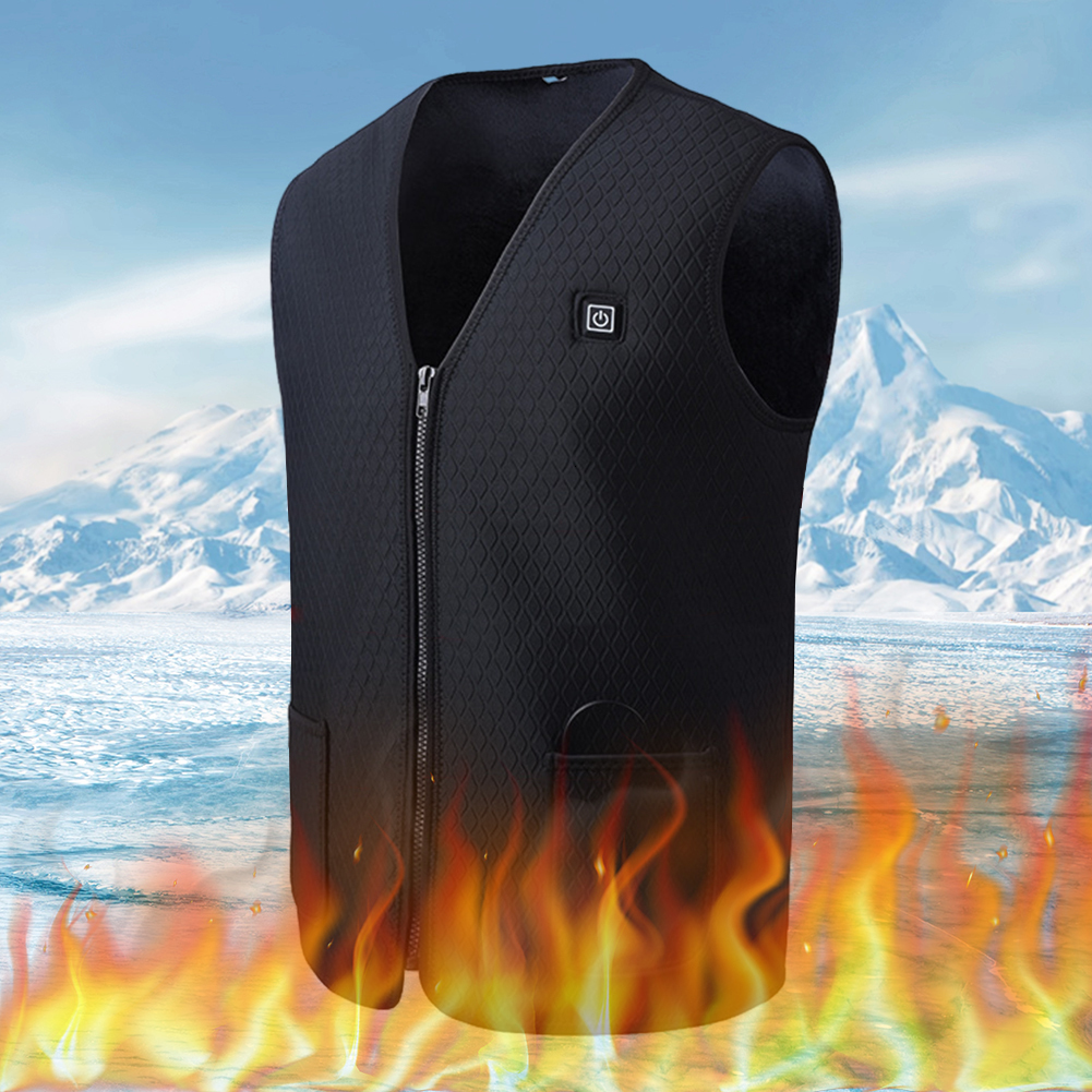 Men's Vests Winter USB Heated Vest 3speed Adjustable Temperature Selfheating Washable Sleeveless Heating Jacket for Outdoor Sport 230919