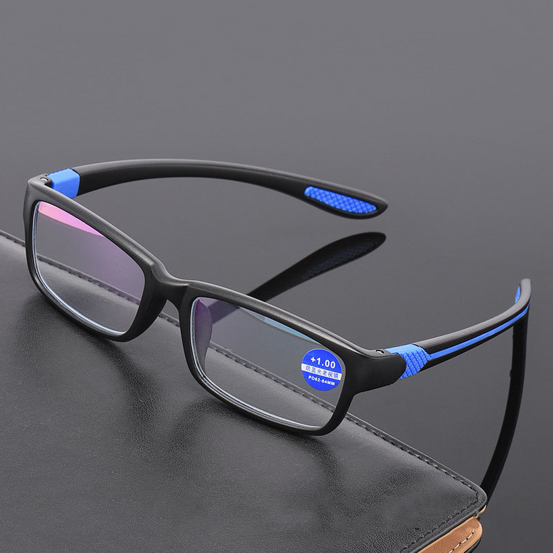 Sunglasses Frames Reading Glasses For Men Women Sports Anti blue Light Eyewear Black Red TR90 Frame Presbyopia Eyeglasses 100 to 400 230919