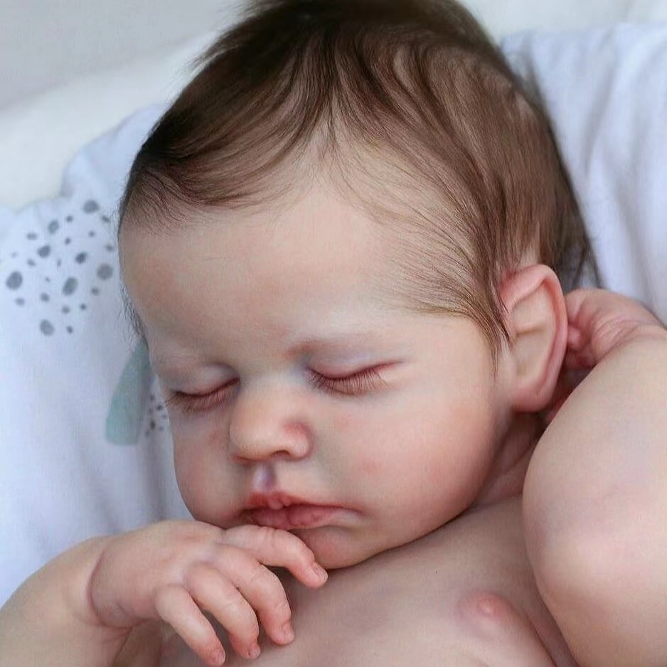Dolls 50cm Whole Body Silicone Vinyl LouLou Bebe Reborn Girl and Boy With Painted Visible Veins Handmade Lifelike Reborn Baby Doll 230919