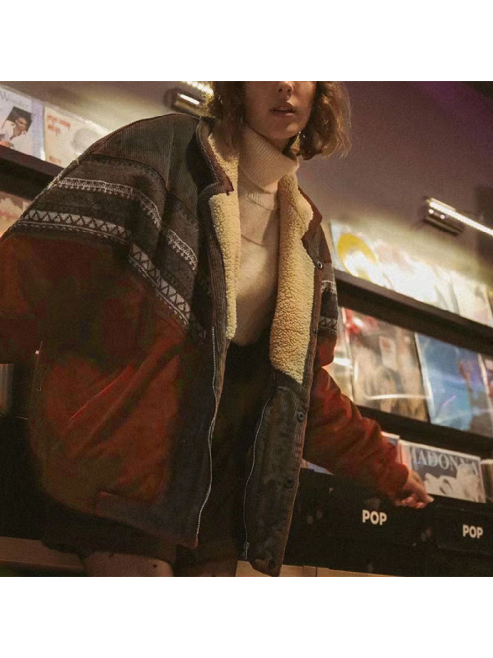 Women's Jacket Vintage Cotton Jackets Coats Autumn Fashion Clothes Print Outwear Loose Top Bohemian Long Sleeve Female Elegant Streetwear 230919