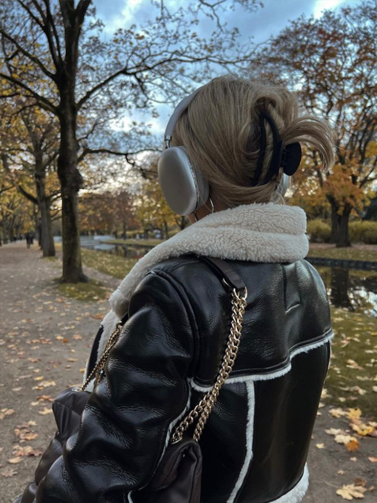 Women's Jackets Suninheart Fashion Double Sided Short Jacket Women Warm Thick Lapel Lambswool Coat Autumn Winter Vintage Female Fleece Chic Tops 