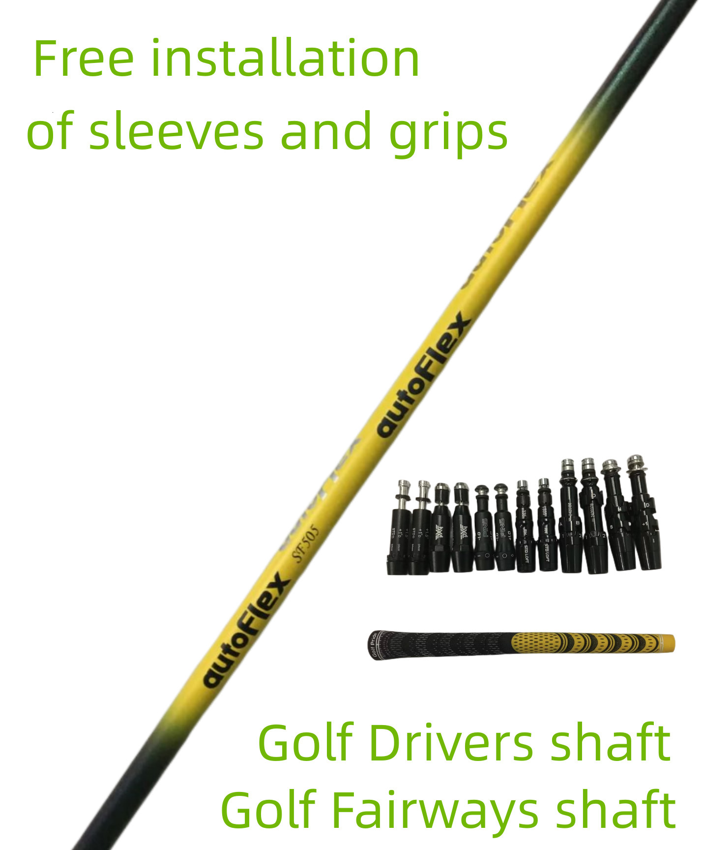 Club Shafts Golf shaft Autoflex drive SF505 SF505X SF505XX Flex Graphite Shaft wood Free assembly sleeve and grip 230920