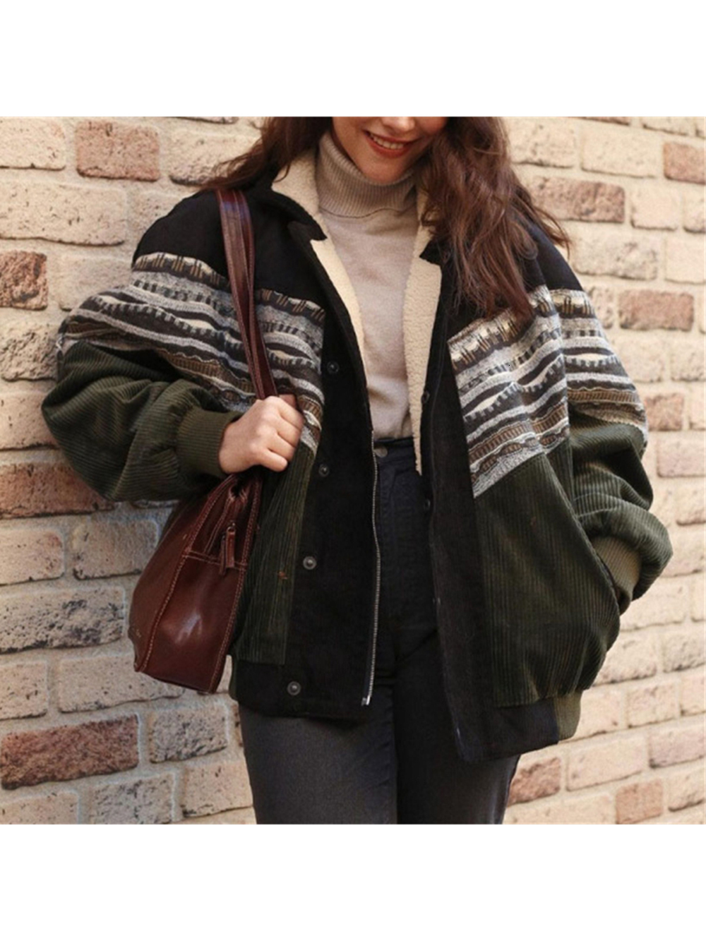 Women's Jacket Vintage Cotton Jackets Coats Autumn Fashion Clothes Print Outwear Loose Top Bohemian Long Sleeve Female Elegant Streetwear 230919