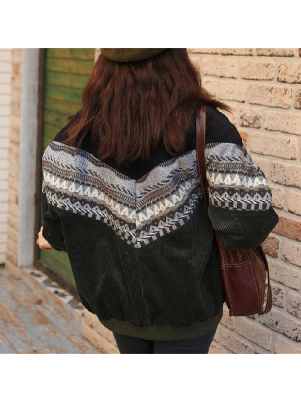 Women's Jacket Vintage Cotton Jackets Coats Autumn Fashion Clothes Print Outwear Loose Top Bohemian Long Sleeve Female Elegant Streetwear 230919