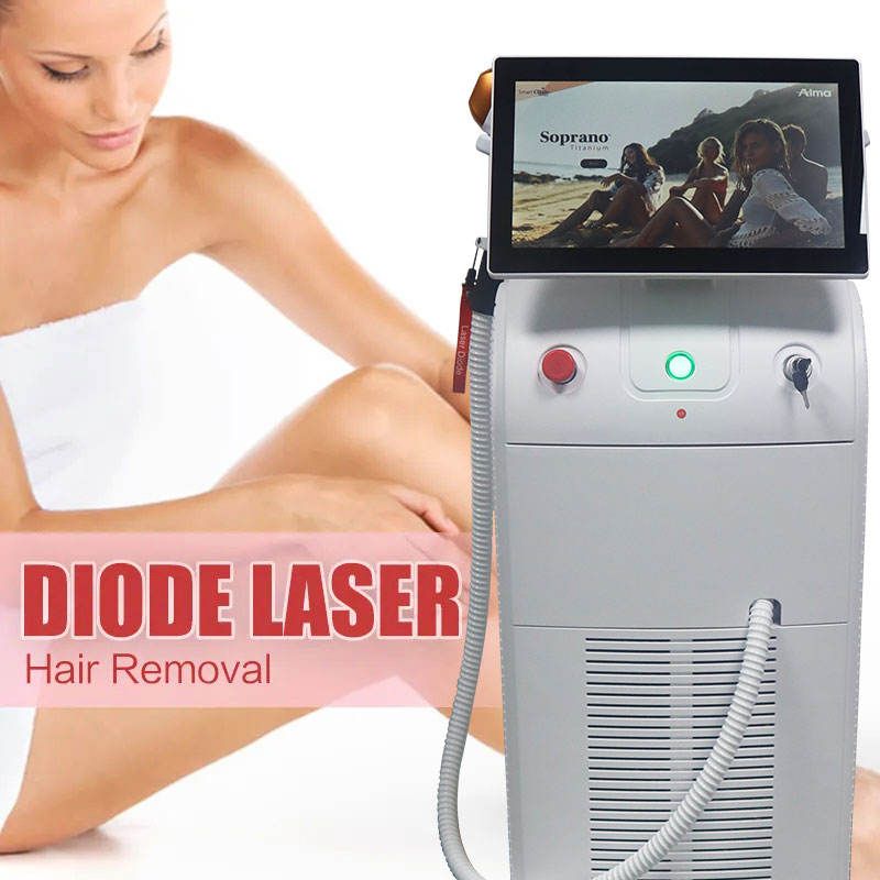 2023 New Design Alexandrite 808nm Ice Point hair removal skin rejuvenation 808 Diode Laser 3 Wavelength 755nm 808nm 1064nm Hair Removal Machine