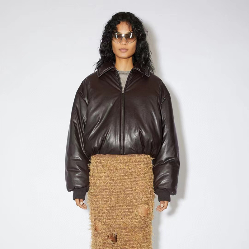 Womens Down Parkas Fashion bread cotton jacket American street style short high quality womens clothing autumn and winter 230919