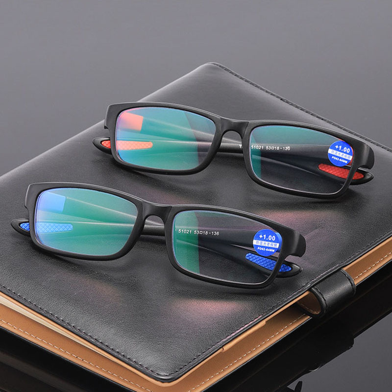 Sunglasses Frames Reading Glasses For Men Women Sports Anti blue Light Eyewear Black Red TR90 Frame Presbyopia Eyeglasses 100 to 400 230919