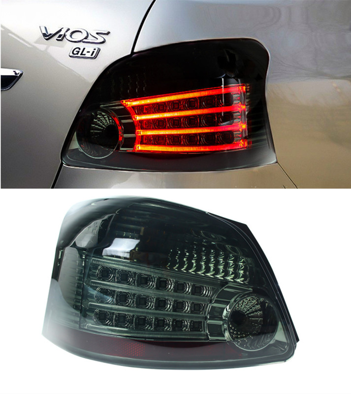 Auto LED Taillight for Toyota VIOS 2008-2014 Rear Tail Lights LED Street Lights Brake Reversing Highlight Signal