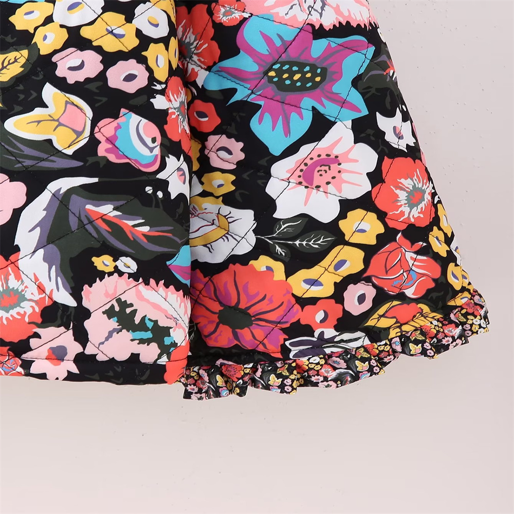Women's Jackets Autumn and Winter 2023 Fashion Super Beautiful Printed Warm Lamb Quilted Jacket Vintage Long Sleeve Unique Coat 230919