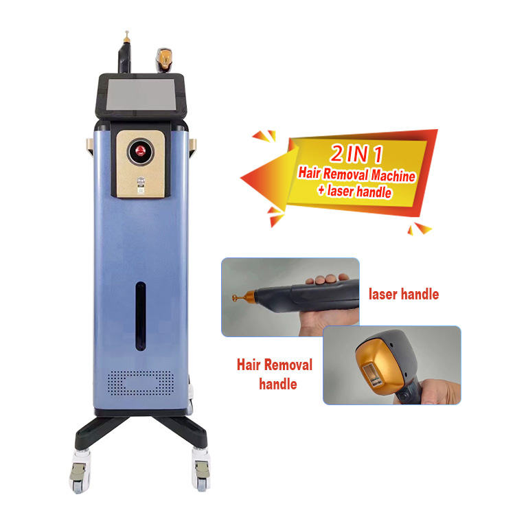 New Picosecond Pico Laser ND YAG Peel Pigment Acne Shrink Pores Tattoo Removal Honeycomb Probe Skin Care 808nm Diode Laser Removal Hair