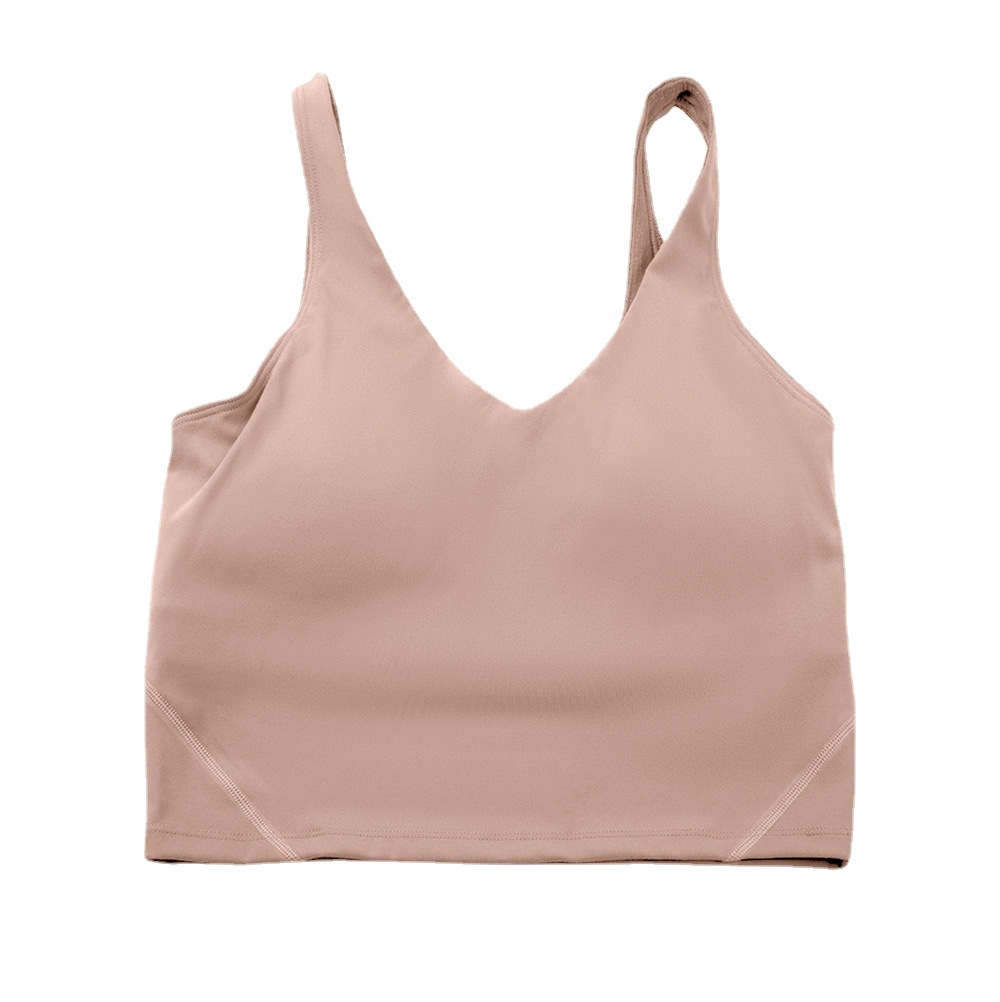 Women's Yoga Bra Summer U-shaped No Steel Ring Built-in Chest Pad Sports Bra for Women Gym Sleeveless Fitness Yoga Fashion Tank Top Bras