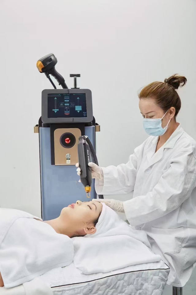 New Picosecond Pico Laser ND YAG Peel Pigment Acne Shrink Pores Tattoo Removal Honeycomb Probe Skin Care 808nm Diode Laser Removal Hair