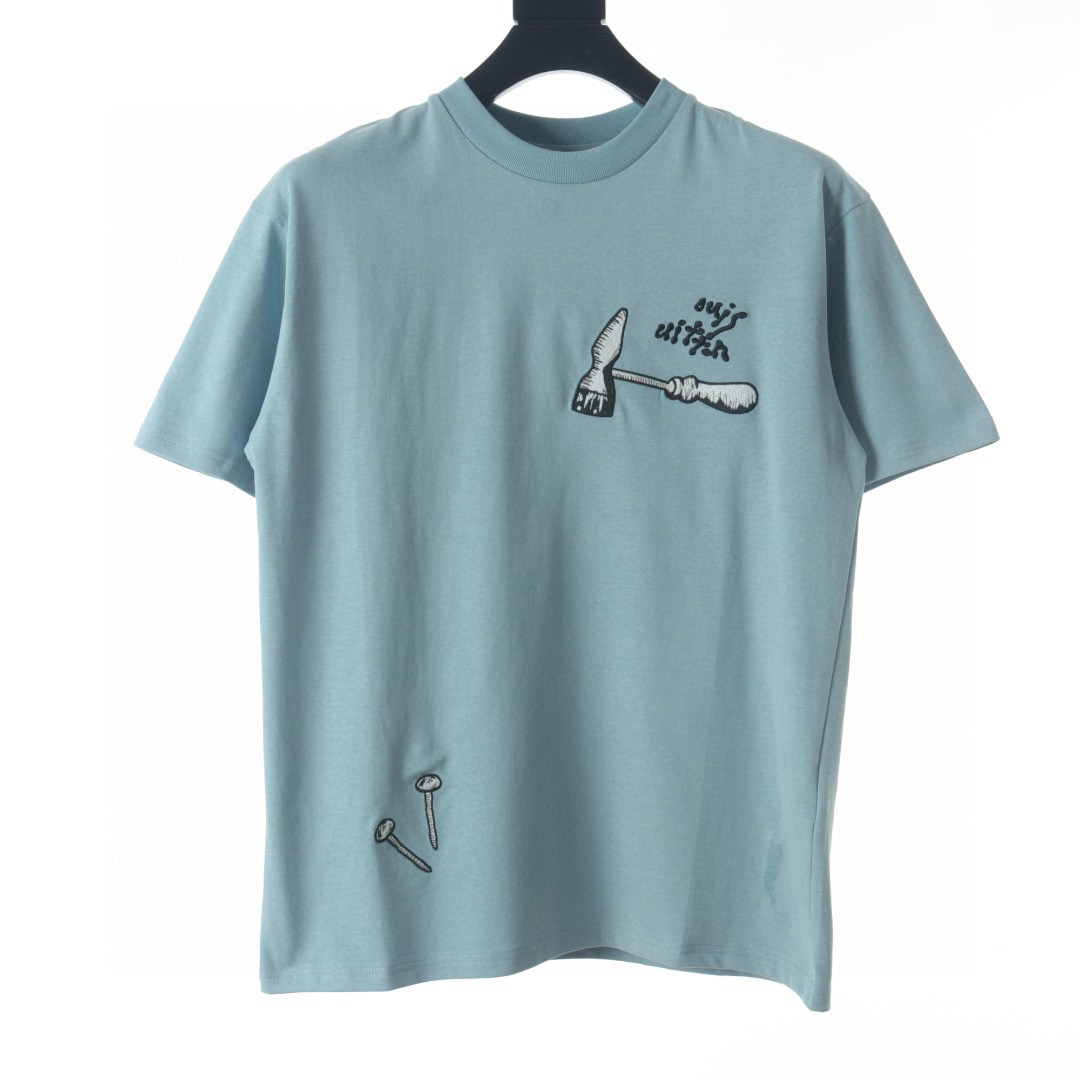 Men's Plus Tees & Polos Round t-shirts neck embroidered and printed polar style summer wear with street pure cotton r2rf