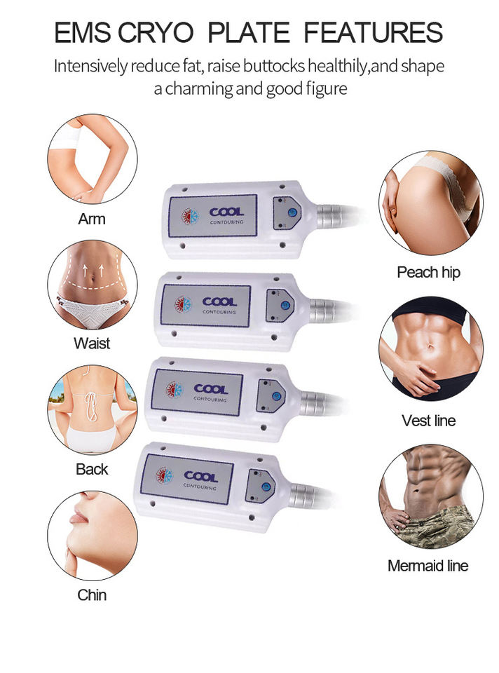 New Cryolipolysis Slimming Machine Ems Pads Cellulite Removal Cryo Plates With Ems Weight Loss Machine