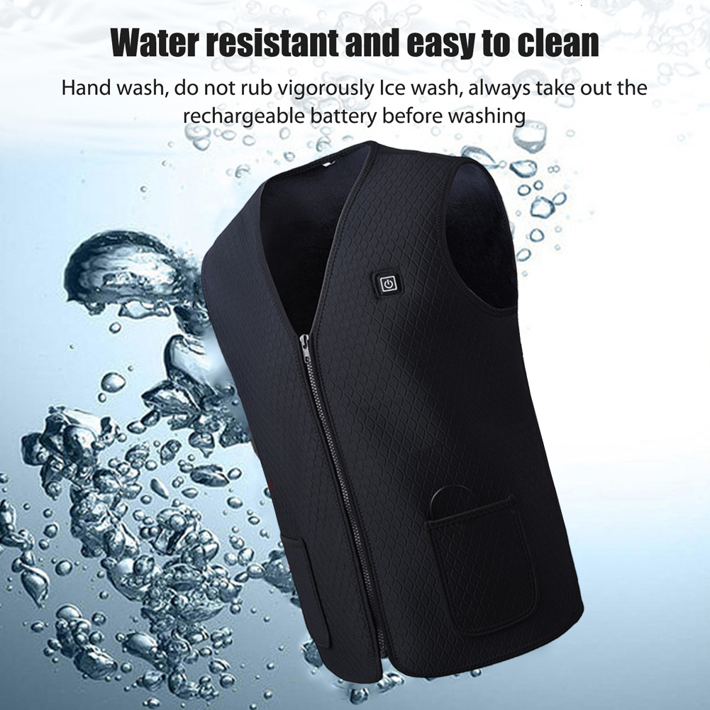 Men's Vests Winter USB Heated Vest 3speed Adjustable Temperature Selfheating Washable Sleeveless Heating Jacket for Outdoor Sport 230919