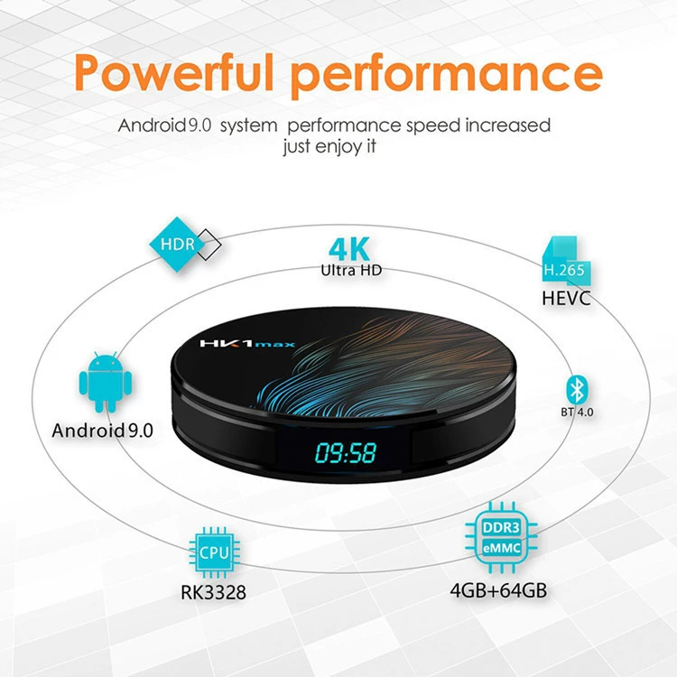 HK1 MAX Smart TV Android 11 4GB 128GB TVbox 2.4G/5G Wifi RK3318 Quad-Core BT 4.0 Set Top Box 4G 32G 64G 4K HD Media Player