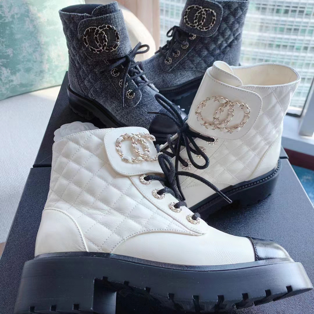 Martin Ankle boots designer boot quality Knight Boot Flat lace up shoes Adjustable zipper opening Motorcycle boots Women's Luxury designer footwear444