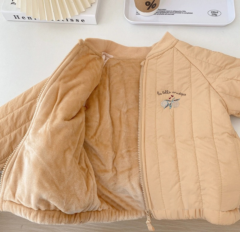 Down Coat 1-6Y Kids Clothing Autumn Thickened Fleece Cotton Girl Jacket Children Warm Coat Toddler Kids Outwear Children Clothes Winter 230919