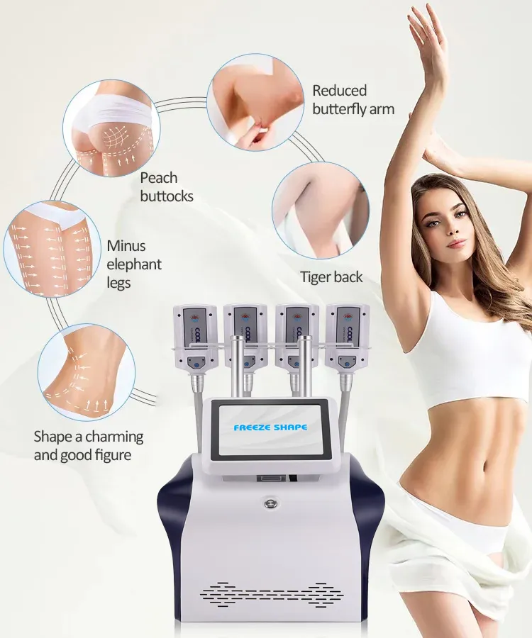 New Cryolipolysis Slimming Machine Ems Pads Cellulite Removal Cryo Plates With Ems Weight Loss Machine
