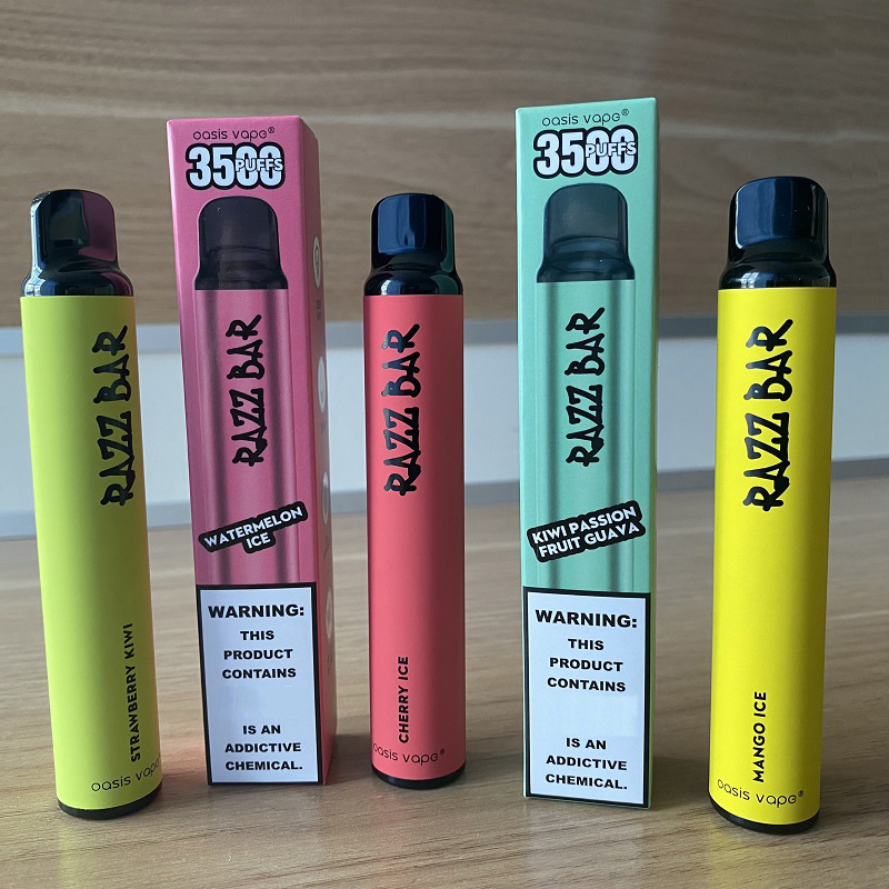 RAZZ BAR 3500 puffs Disposable vape cigarette Vape With 850mAh Battery 8ml 3.5k Puffs Vapor device 16 flavors in stock ship from European warehouse