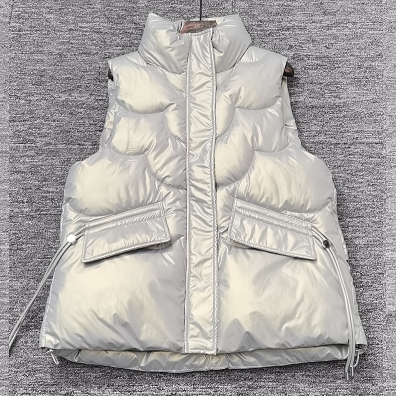Women s Down Parkas 2023 Cotton Vest Women Autumn Winter Short Loose Casual Waistcoat Womens Fashion Large Size Sleeveless Jacket Top 230920
