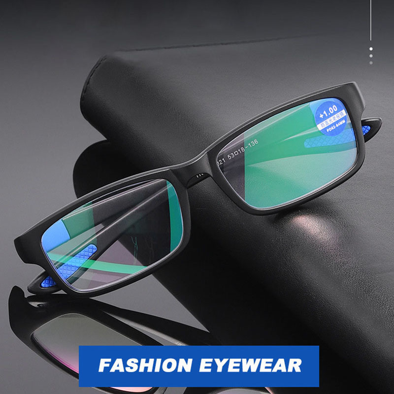 Sunglasses Frames Reading Glasses For Men Women Sports Anti blue Light Eyewear Black Red TR90 Frame Presbyopia Eyeglasses 100 to 400 230919