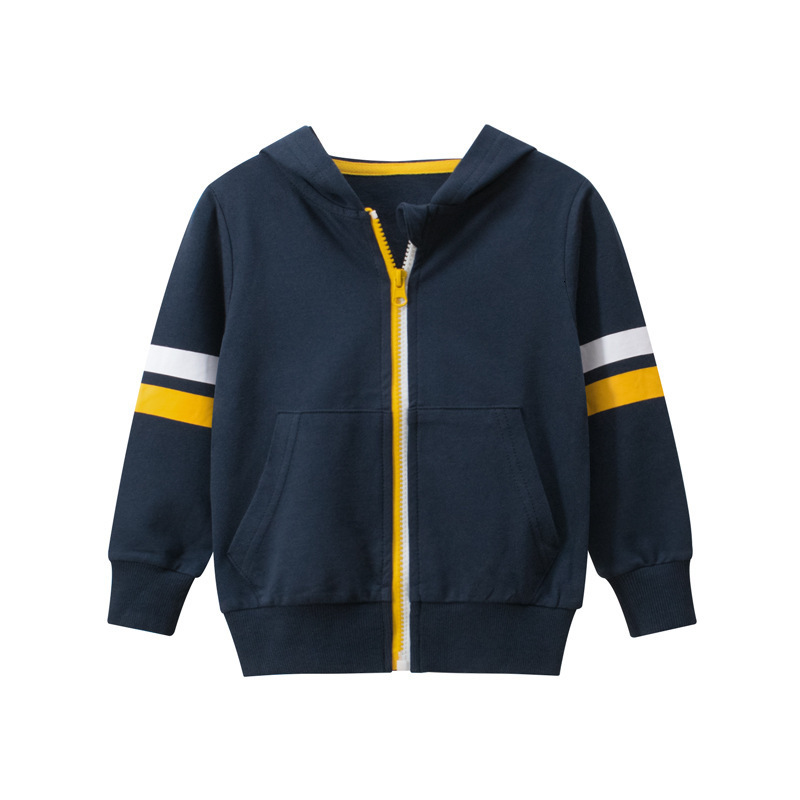 Hoodies Sweatshirts Kids Boys Cotton Jackets 16 Y Outerwear Sport Jacket For Spring Toddler Solid Color Thin Coat Outwear 230919