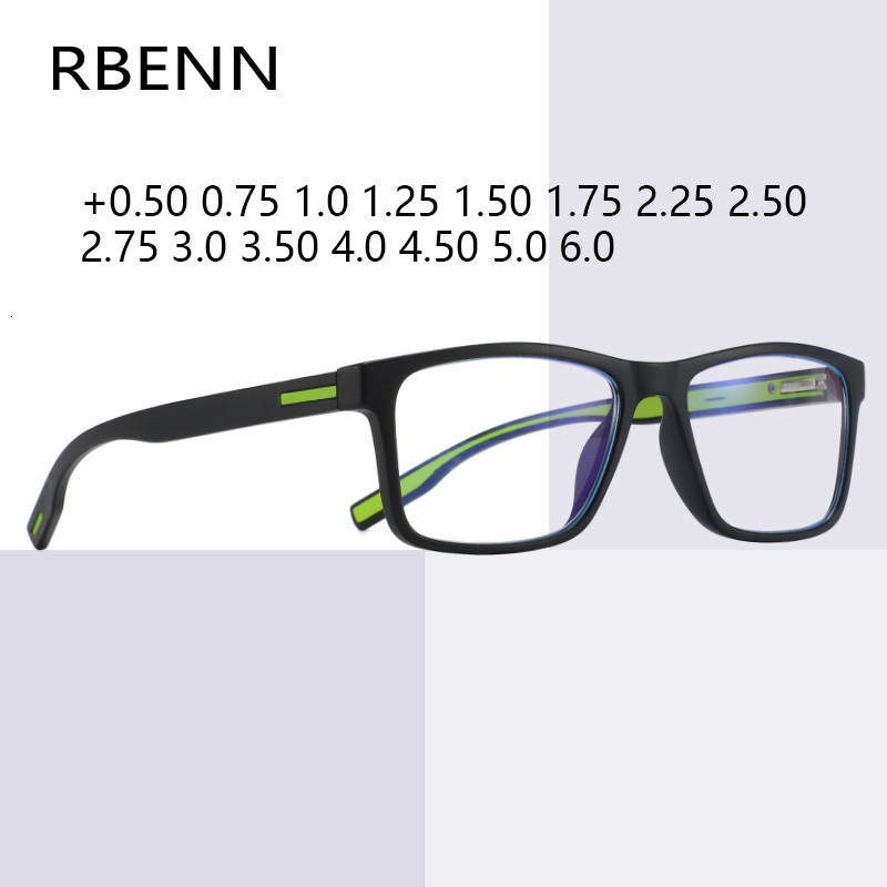 Sunglasses Frames RBENN Fashion TR90 Anti Blue Light Reading Glasses Men Women Classic Ultralight Comfortable Computer Reader 1 50 1 75 2 25 2 50 2309
