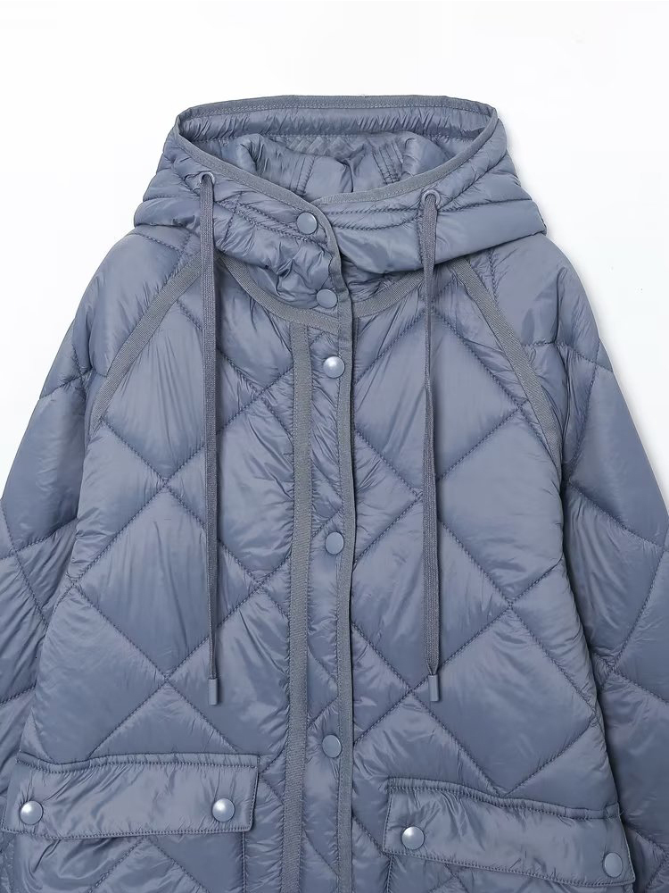 Women's Down Parkas YENKYE Women Vintage Oversize Long Hooded Parkas Autumn Winter Long Sleeve Buttons Pockets Female Warm Coat 230919