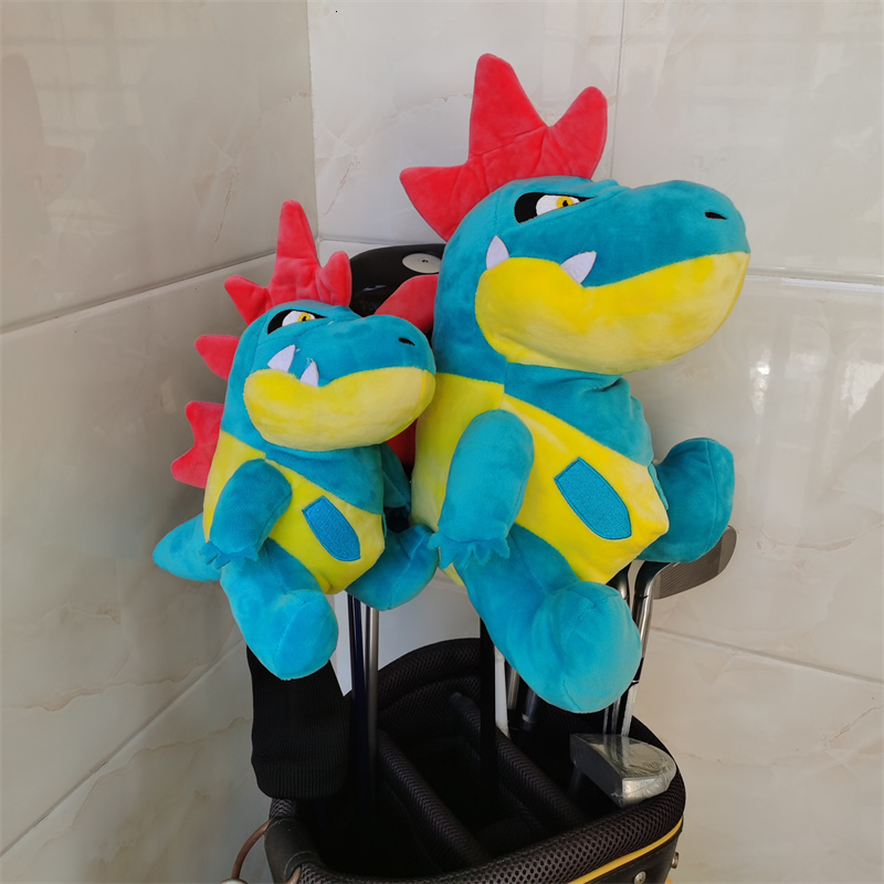 Other Golf Products Cartoon Golf club head cover plush driver fairway woods hybrid irons headcover Drop 230919