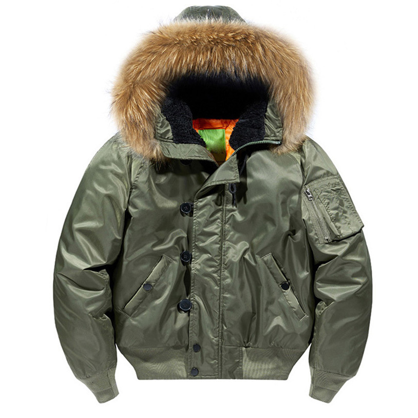 Men's Down Parkas Padding Male Winter Bomber Coat Heavy Jackets Hooded Padded Streetwear Fur Collar Short Parka Y2K 230920