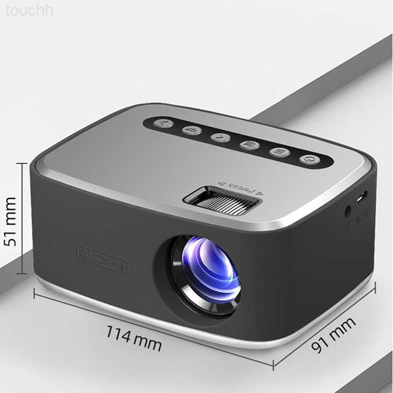 Projectors 1080P Video Beamer Multimedia Home Theater Movie Projector Fit For Home Cinema Outdoor Beamer USB US Plug L230923