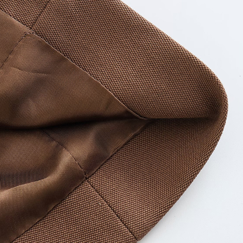 Womens Two Piece Pants Women Double Breasted Blazer Set Fashion Ladies Coffee Jacket High Waist Female Straight Pant Casual Chic Suit for 230921