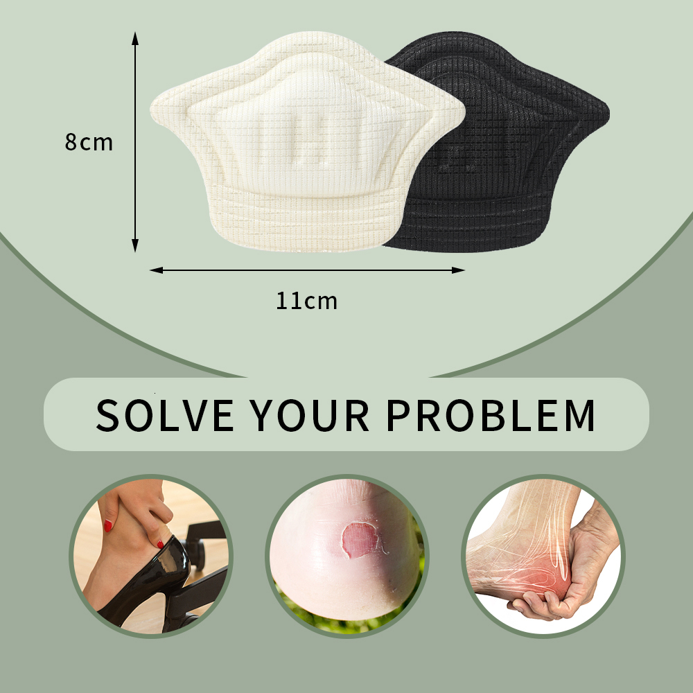 Shoe Parts Accessories 6pcs Insoles Patch Heel Pads for Sport Shoes Adjustable Size Antiwear Feet Pad Cushion Insert Insole Protector Back Sticker 230