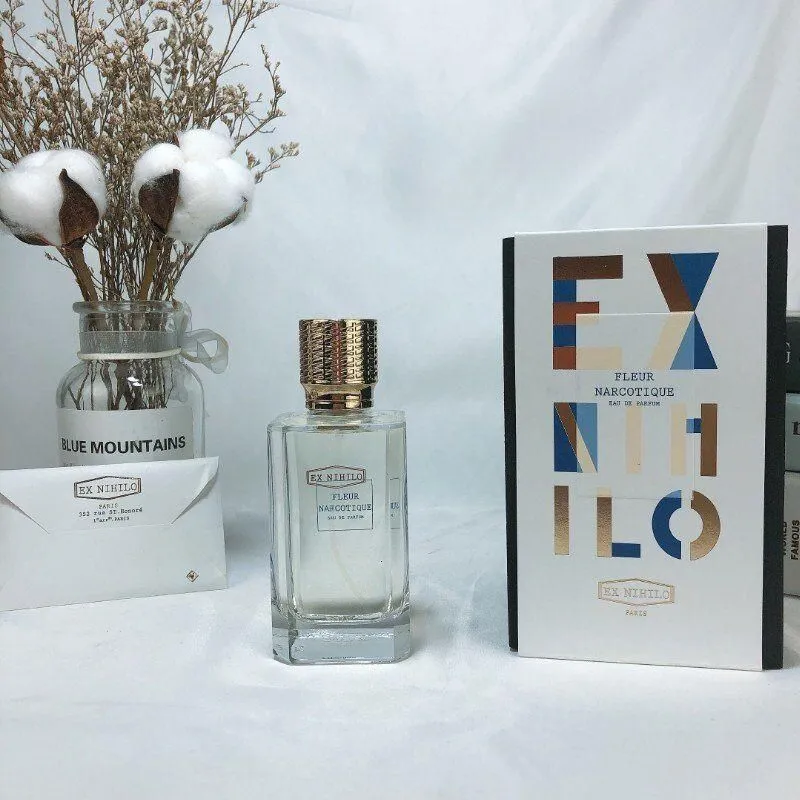 cologne Ex Nihilo Perfume 100ml Fleur Narcotique Men Women Neutral Fragrance Eau De Parfum 3.3fl.oz Long Lasting Good Smell EDP Paris