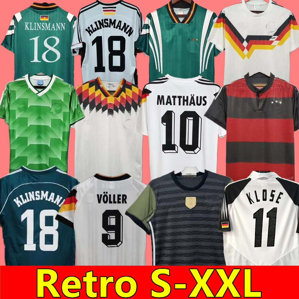 1990 1992 1994 1998 1988 Germany Retro Littbarski BALLACK Soccer Jersey KLINSMANN Matthias home shirt KALKBRENNER JERSEY 1996 2004