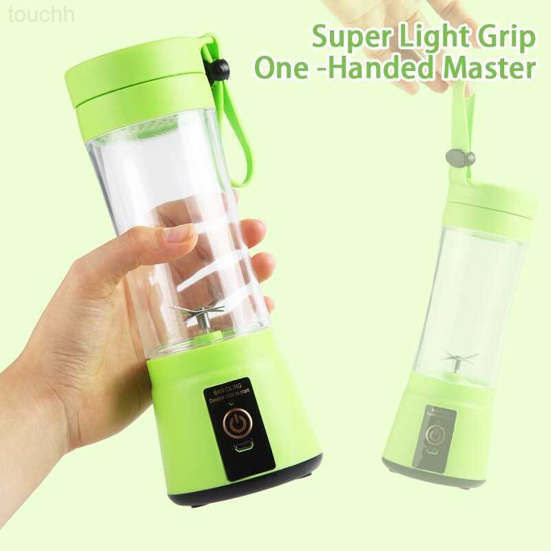 Juicers Portable Fruit Juice Blenders Summer Personal Electric Mini Bottle Home USB 6 Blades Juicer Cup Machine For Kitchen L230921