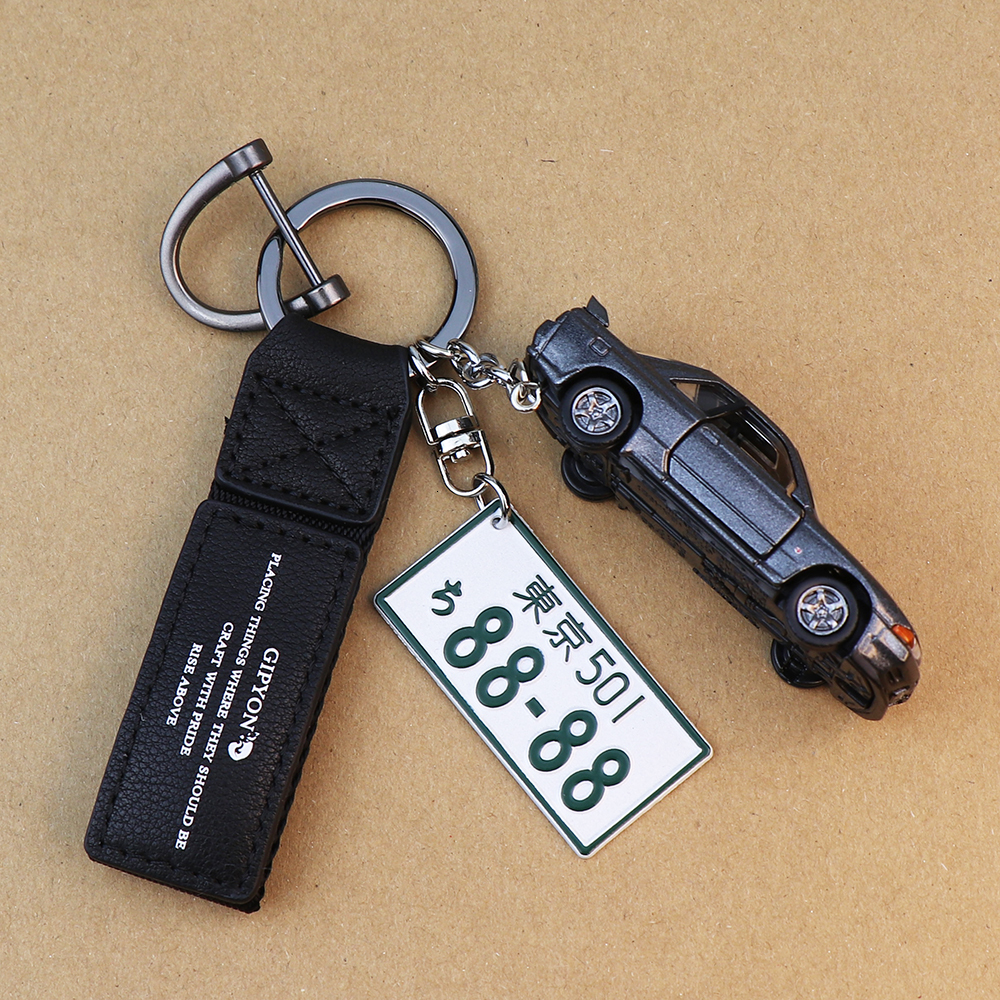 Key Rings Initial D Series Creative Gift Box AE86 Car Model Keychain JDM Modified Pendant Decorative Ornaments Backpack ornaments 230921