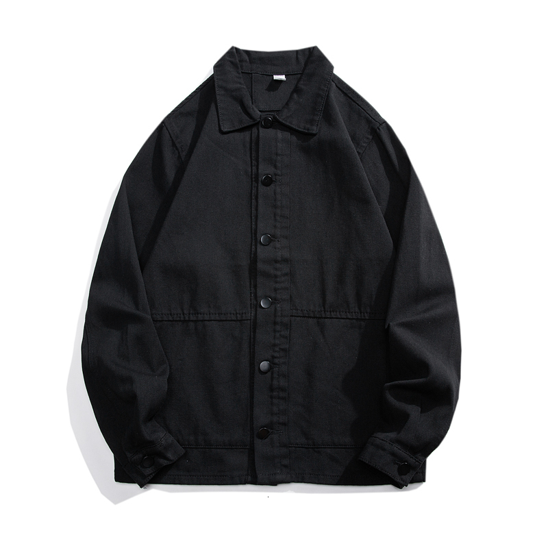 Men s Jackets Autumn and Winter Black Denim Jacket All match Korean Fashionable Top 230921