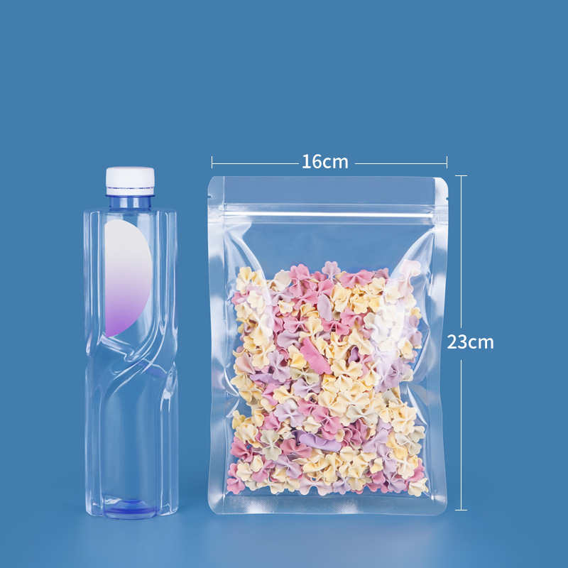 Flat Transparent Mylar Packaging Bags Sealing Clear Pouch For Food Cookies Chocolate Sugar Snack Coffee Bean Tea Dried Fruit Nuts Kernels Peanut Seeds